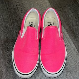 Vans Neon Hot Pink Classic Slide On